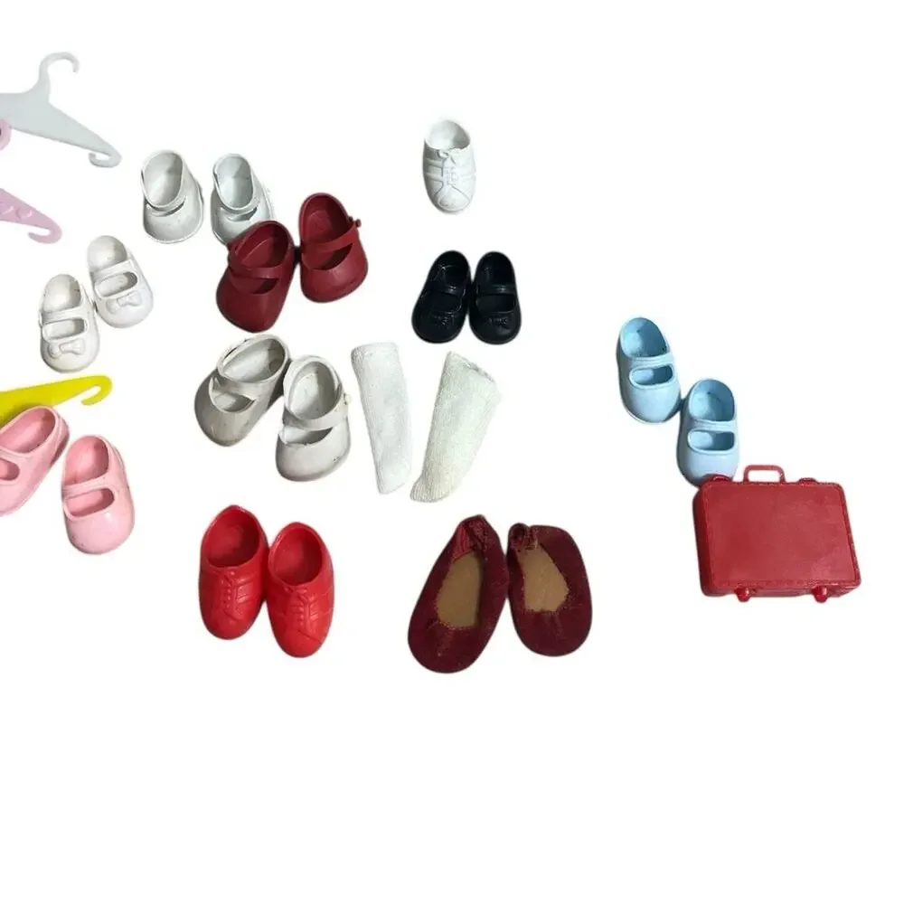 Vtg Doll Shoes Lot Vogue Little Ginny Ice Skates Boots Accessories 11 Shoes